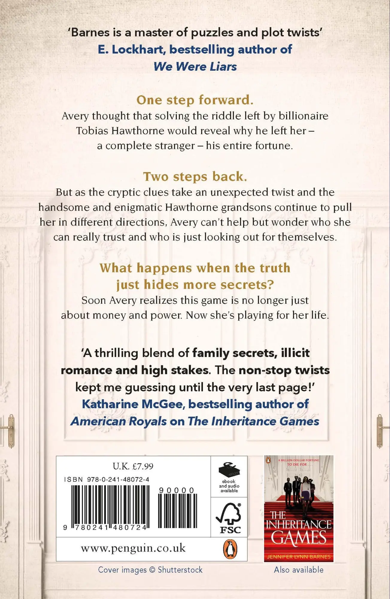 Rückseite: 9780241480724 | The Hawthorne Legacy | Jennifer Lynn Barnes | Taschenbuch | 368 S.