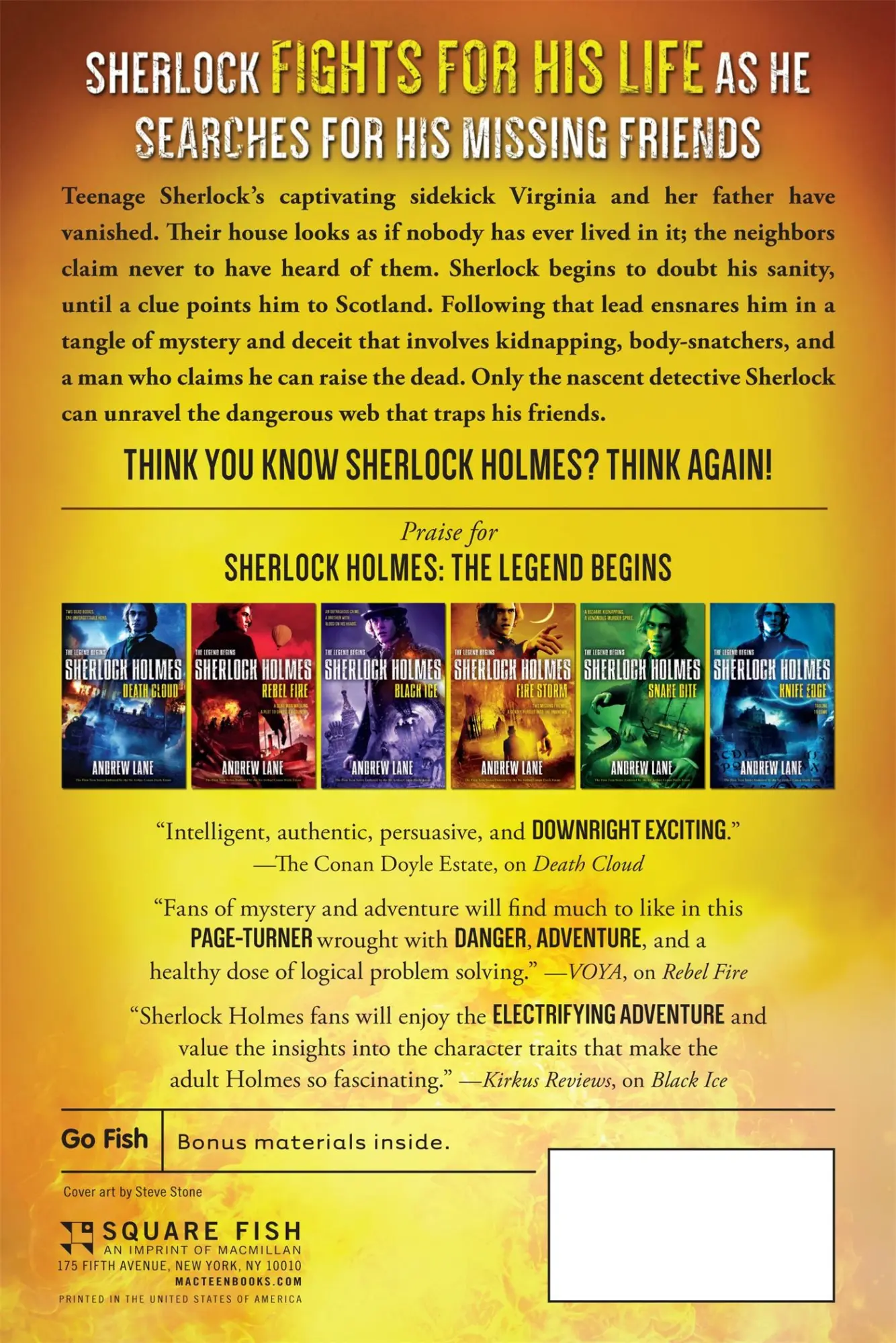 Rückseite: 9781250050724 | Fire Storm | Andrew Lane | Taschenbuch | Kartoniert / Broschiert