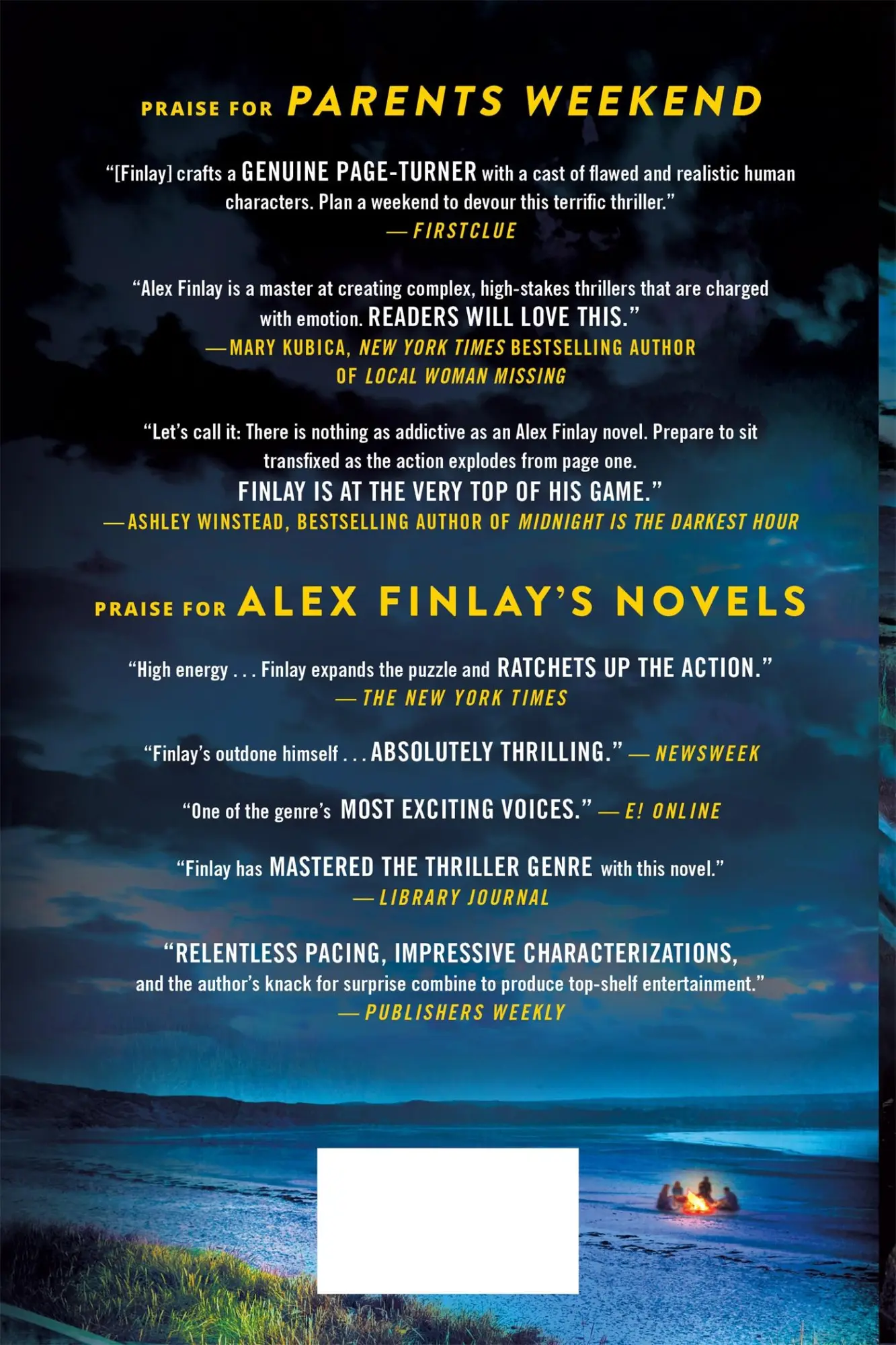 Rückseite: 9781250360724 | Parents Weekend | A Novel | Alex Finlay | Buch | Englisch | 2025