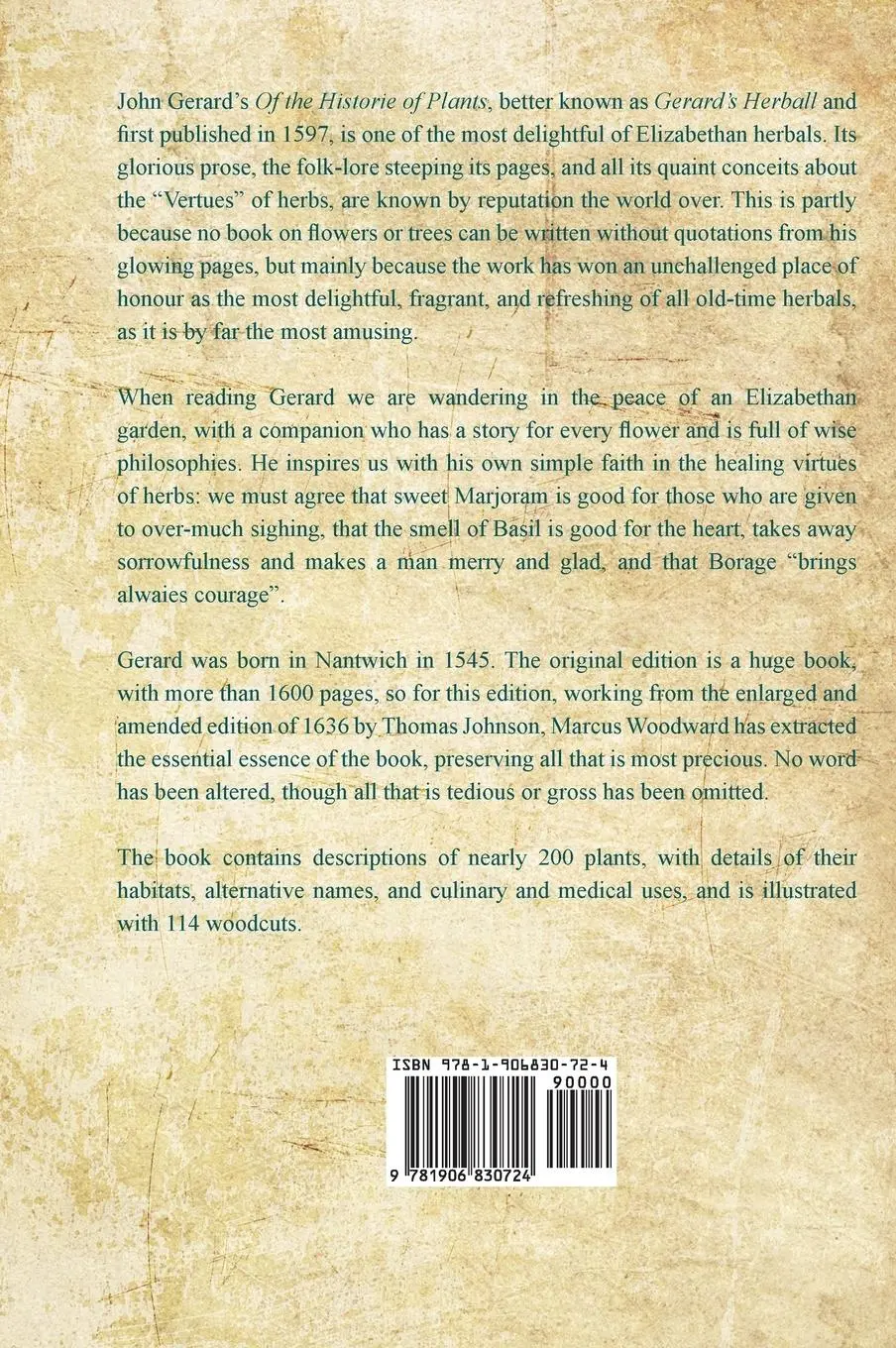 Rückseite: 9781906830724 | Gerard's Herball | John Gerard | Buch | Gebunden | Englisch | 2015