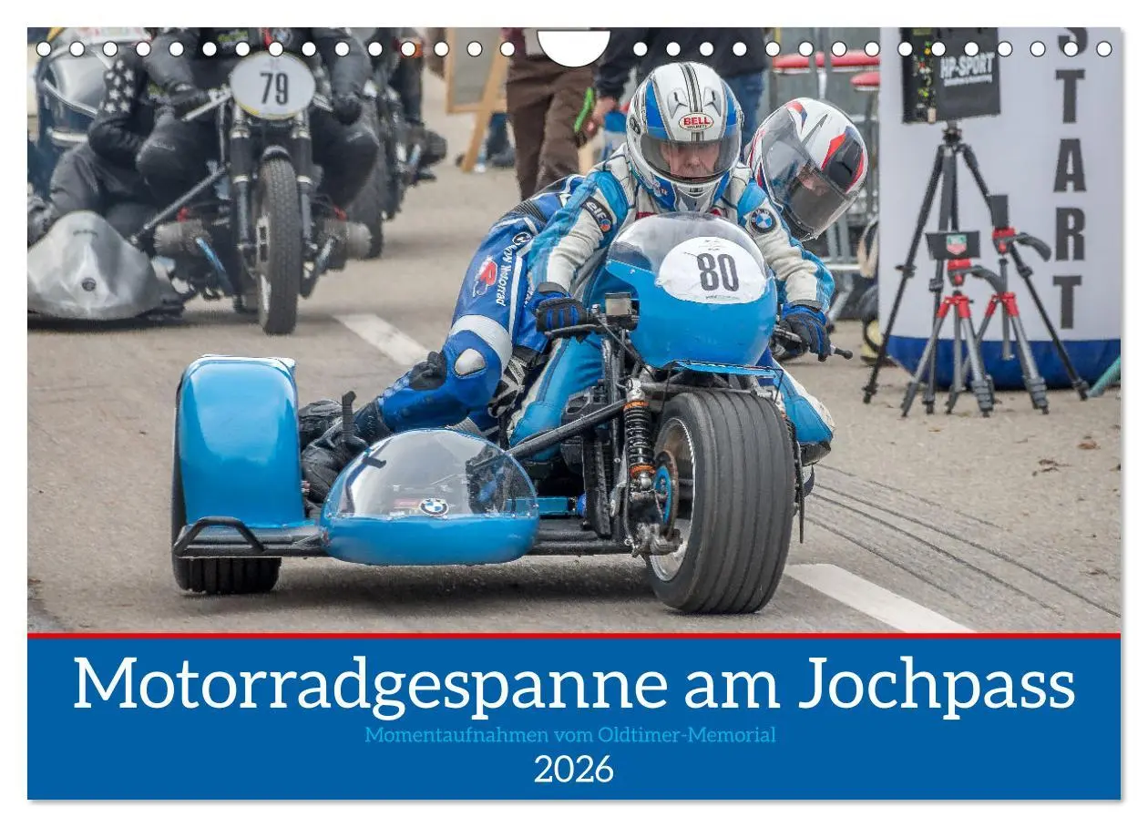 Cover: 9783457550724 | Motorradgespanne am Jochpass (Wandkalender 2026 DIN A4 quer),...