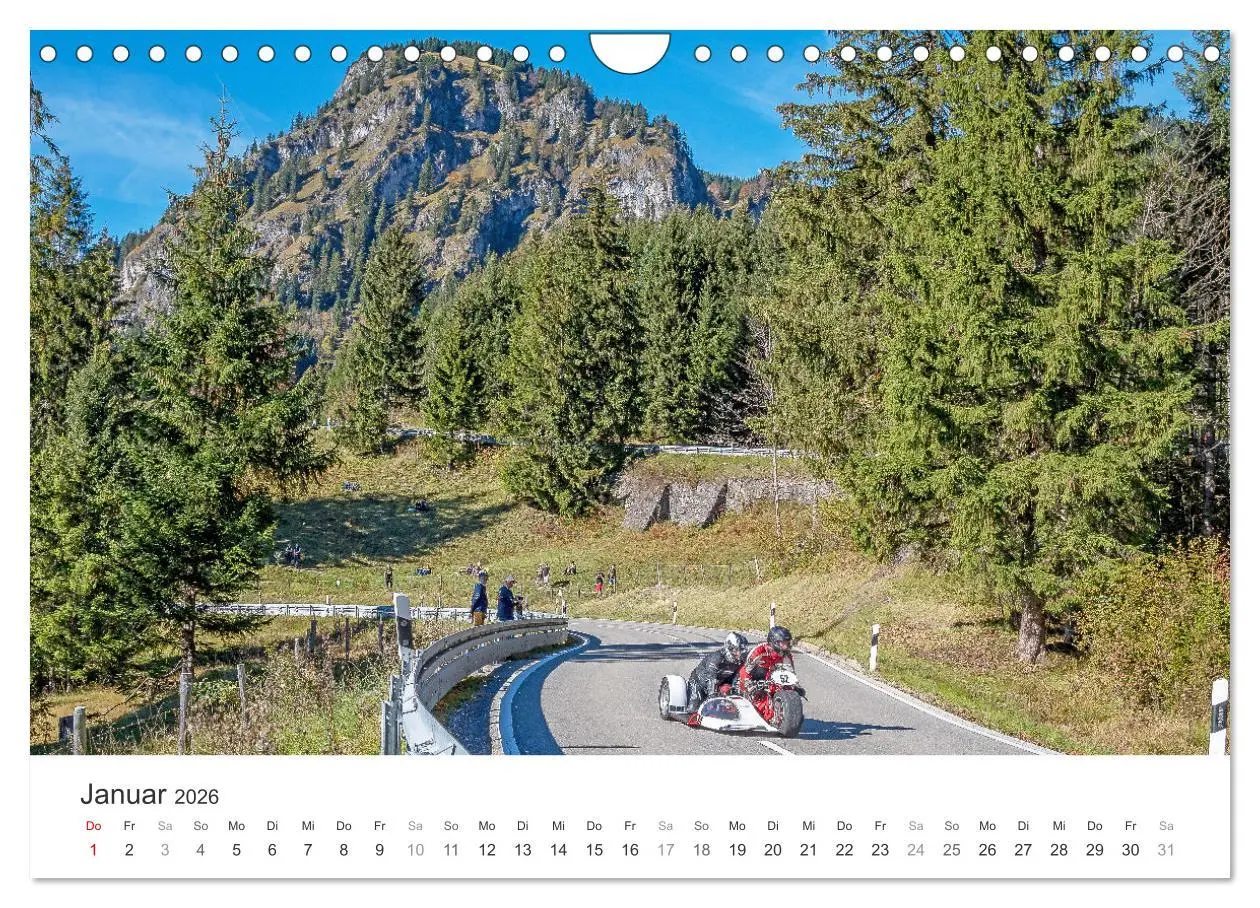 Bild: 9783457550724 | Motorradgespanne am Jochpass (Wandkalender 2026 DIN A4 quer),...