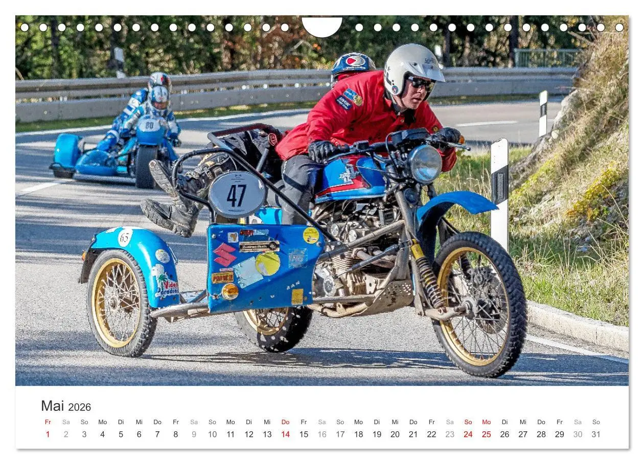 Bild: 9783457550724 | Motorradgespanne am Jochpass (Wandkalender 2026 DIN A4 quer),...