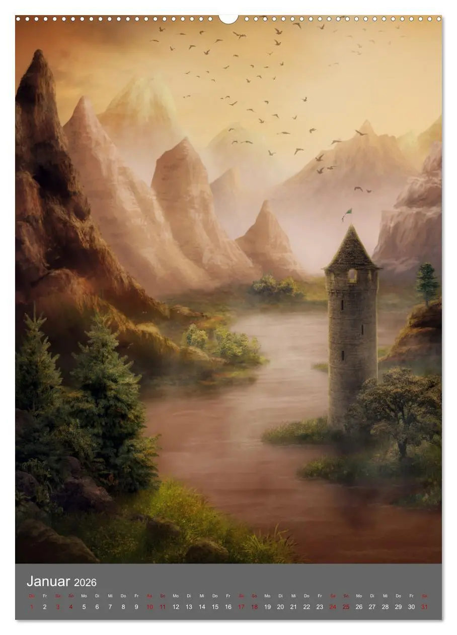 Bild: 9783516330724 | Das Grenzland (hochwertiger Premium Wandkalender 2026 DIN A2 hoch),...