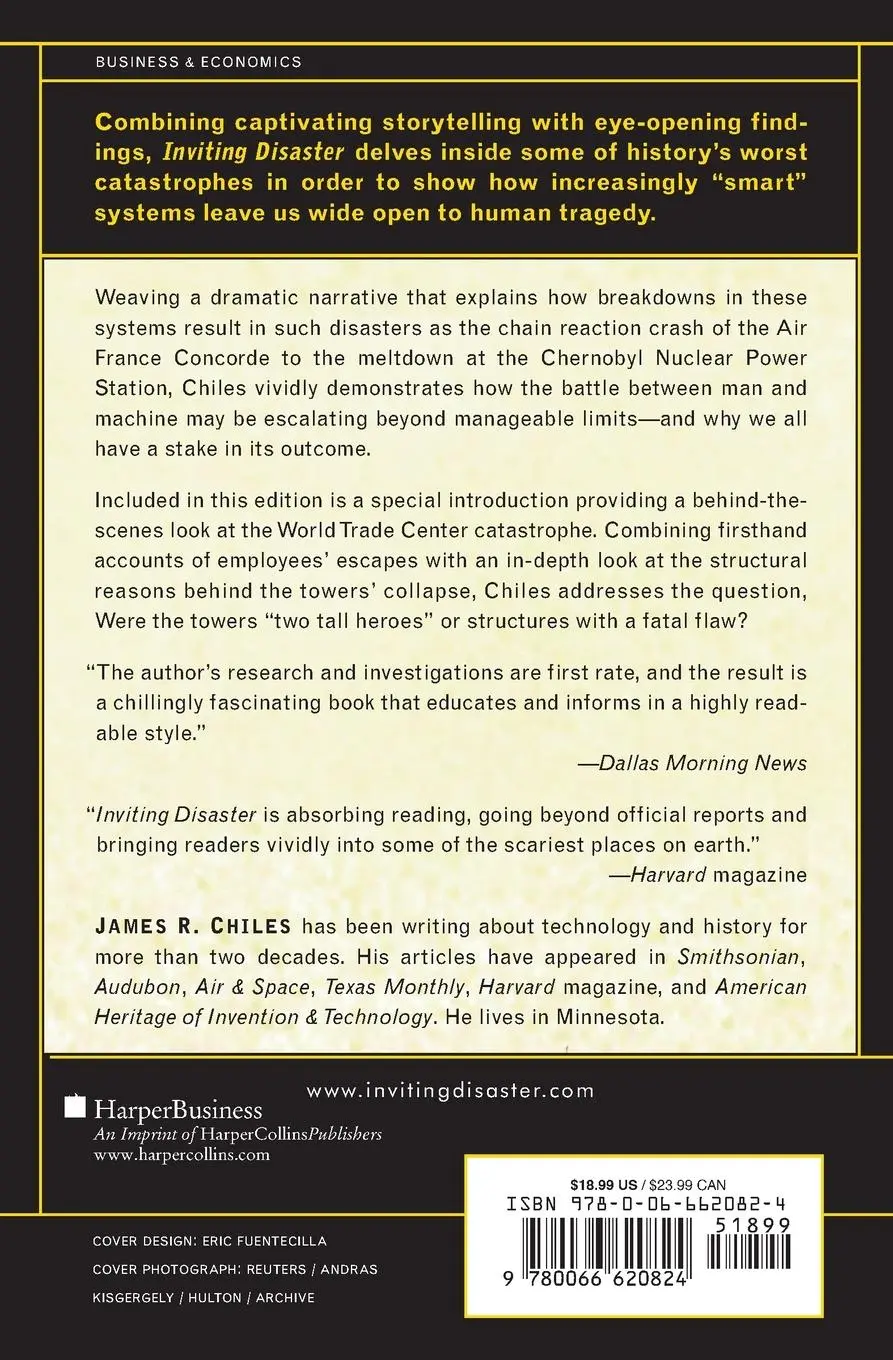 Rückseite: 9780066620824 | Inviting Disaster | James R. Chiles | Taschenbuch | Englisch | 2013