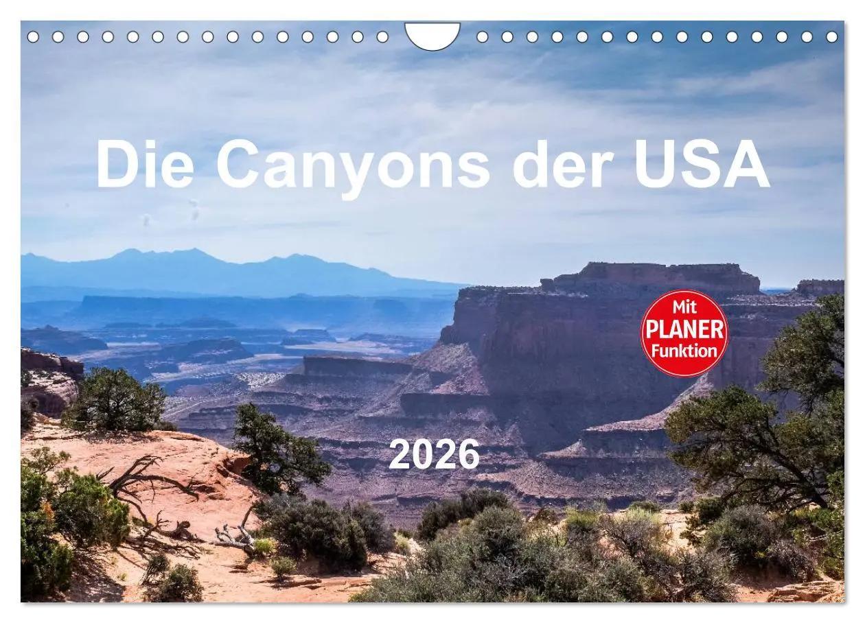 Cover: 9783516010824 | Die Canyons der USA (Wandkalender 2026 DIN A4 quer), CALVENDO...