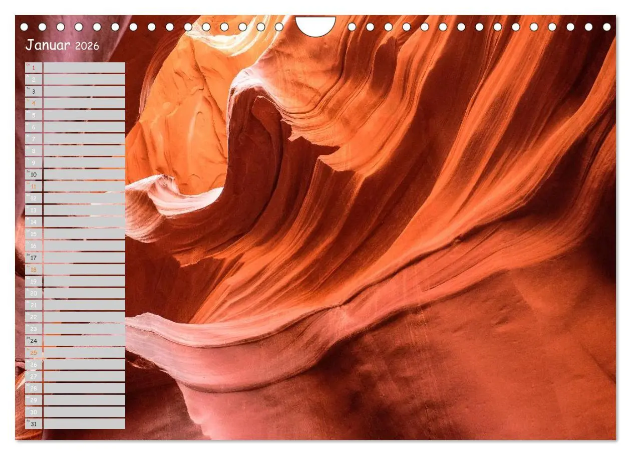 Bild: 9783516010824 | Die Canyons der USA (Wandkalender 2026 DIN A4 quer), CALVENDO...