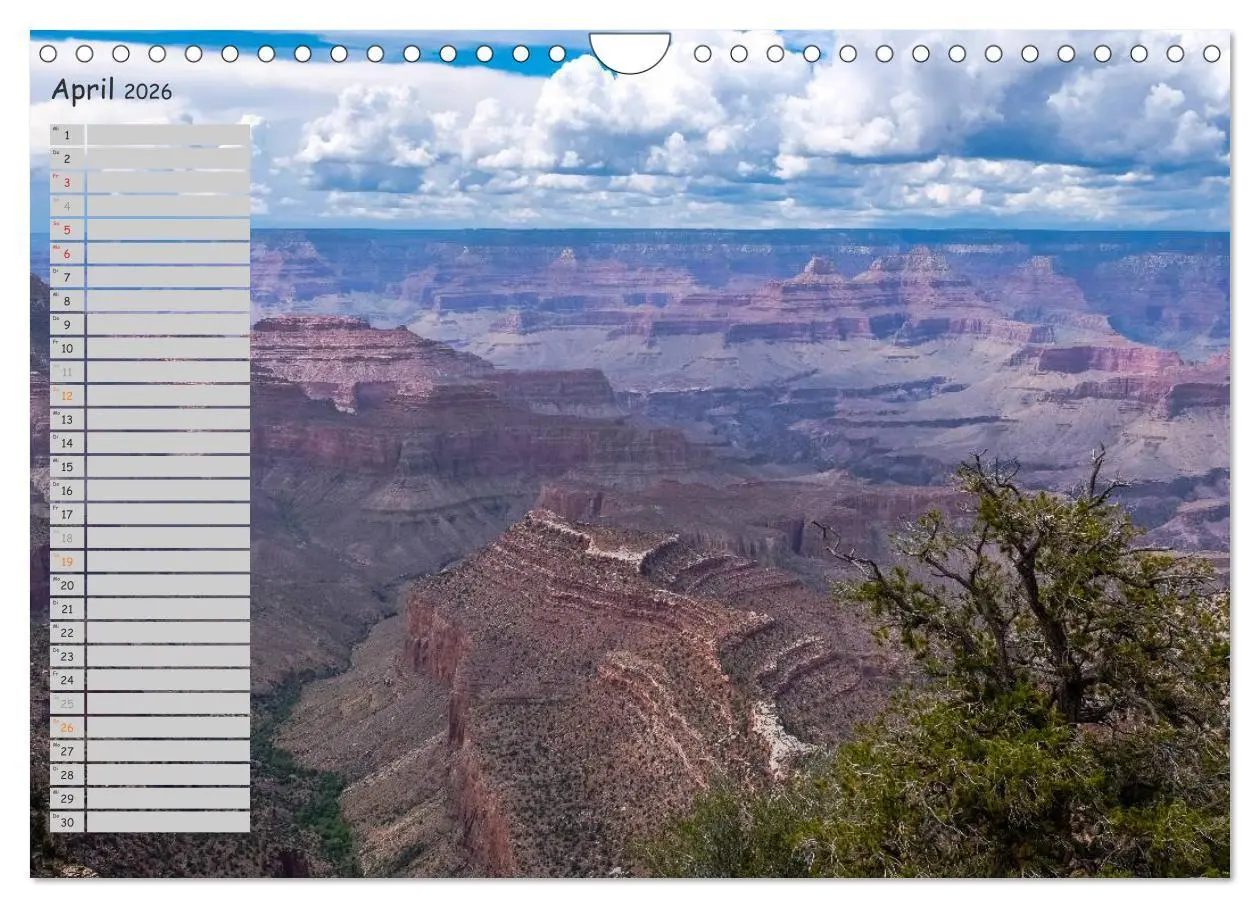 Bild: 9783516010824 | Die Canyons der USA (Wandkalender 2026 DIN A4 quer), CALVENDO...