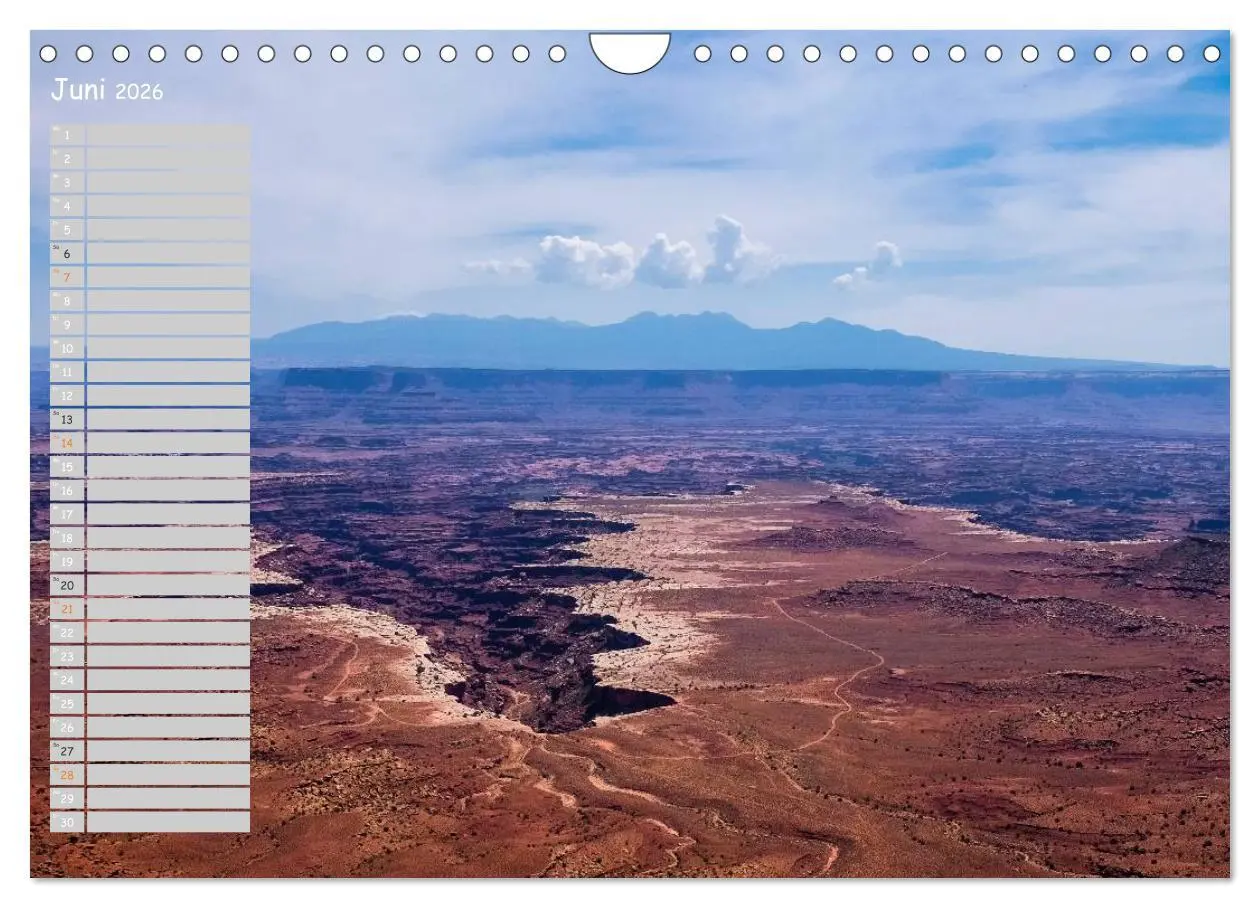 Bild: 9783516010824 | Die Canyons der USA (Wandkalender 2026 DIN A4 quer), CALVENDO...