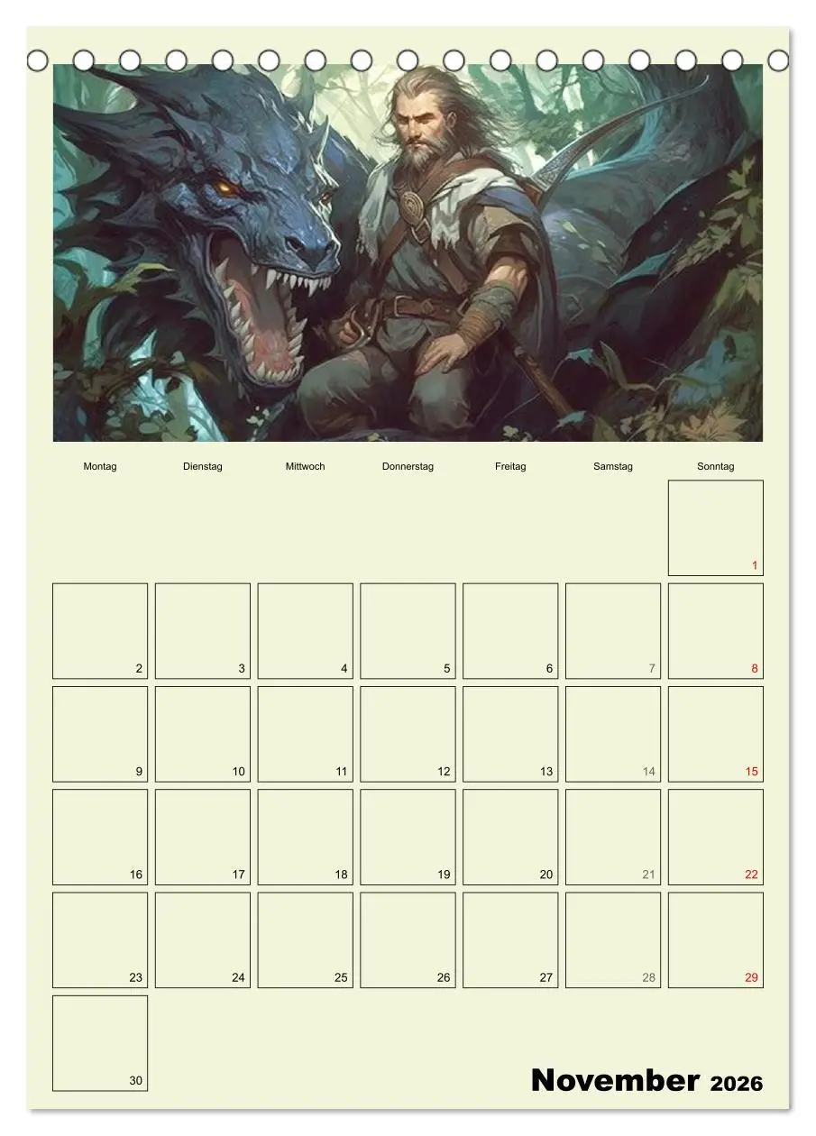 Bild: 9783516320824 | Im Zauberwald. Mystische Fabelwesen (Tischkalender 2026 DIN A5...