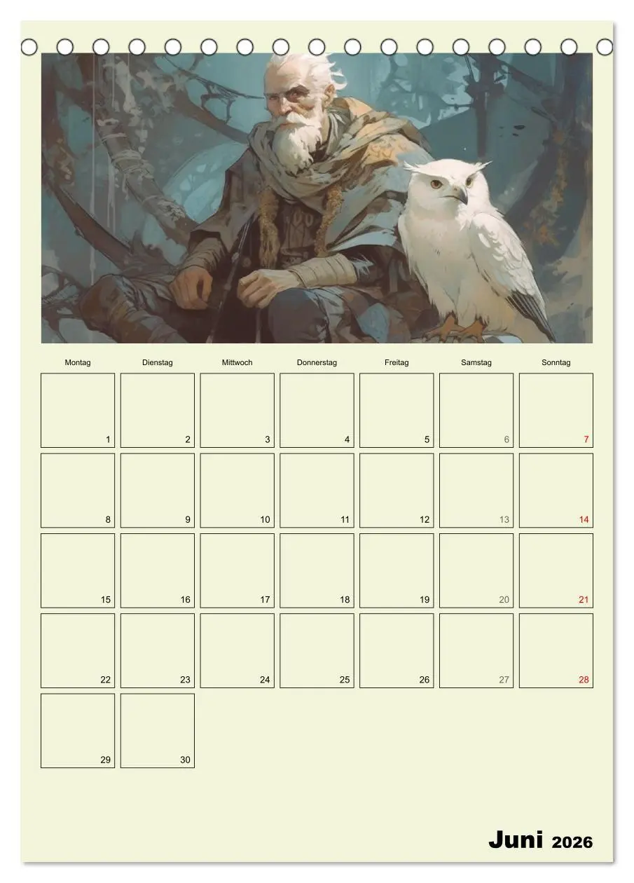 Bild: 9783516320824 | Im Zauberwald. Mystische Fabelwesen (Tischkalender 2026 DIN A5...