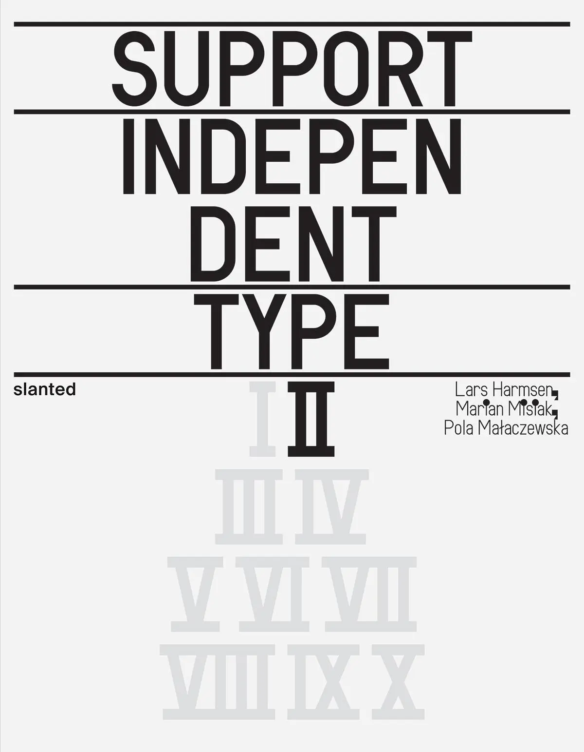 Cover: 9783948440824 | Support Independent Type II | Lars Harmsen (u. a.) | Taschenbuch