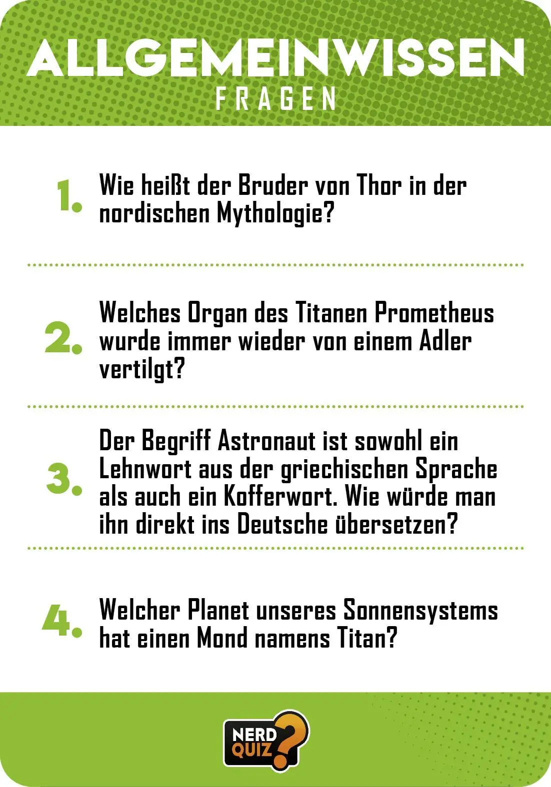 Bild: 4043726500924 | Nerd Quiz - das Kartenspiel | Gregor Kartsios (u. a.) | Spiel | 65 S.