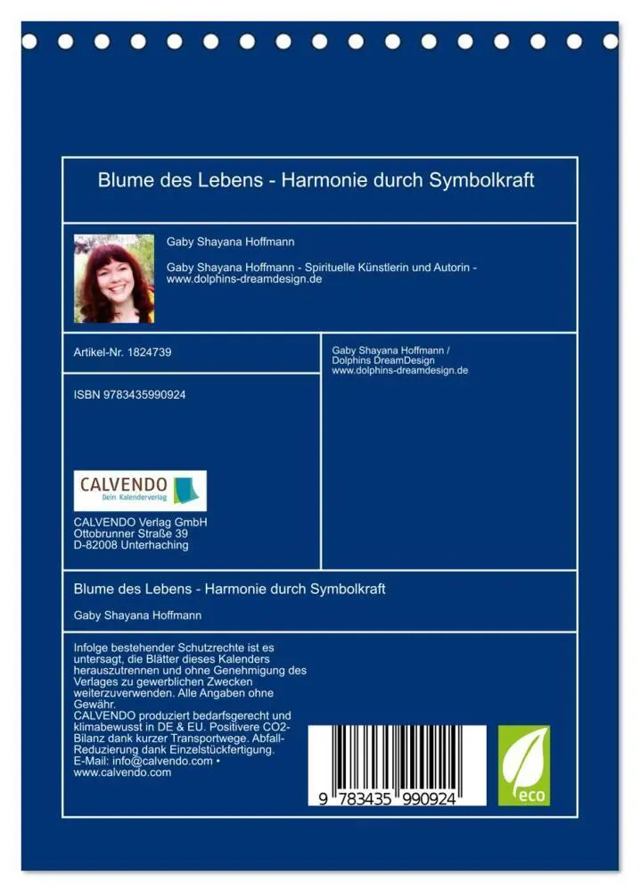 Bild: 9783435990924 | Blume des Lebens - Harmonie durch Symbolkraft (Tischkalender 2025...