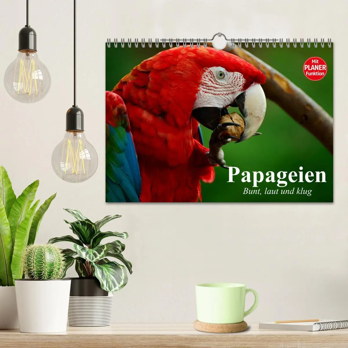 Bild: 9783516000924 | Papageien. Bunt, laut und klug (Wandkalender 2026 DIN A4 quer),...