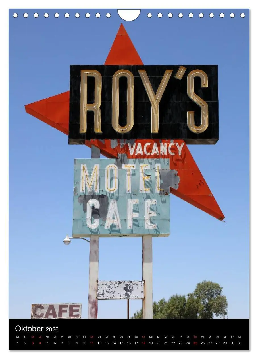 Bild: 9783516480924 | Route 66 (Wandkalender 2026 DIN A4 hoch), CALVENDO Monatskalender
