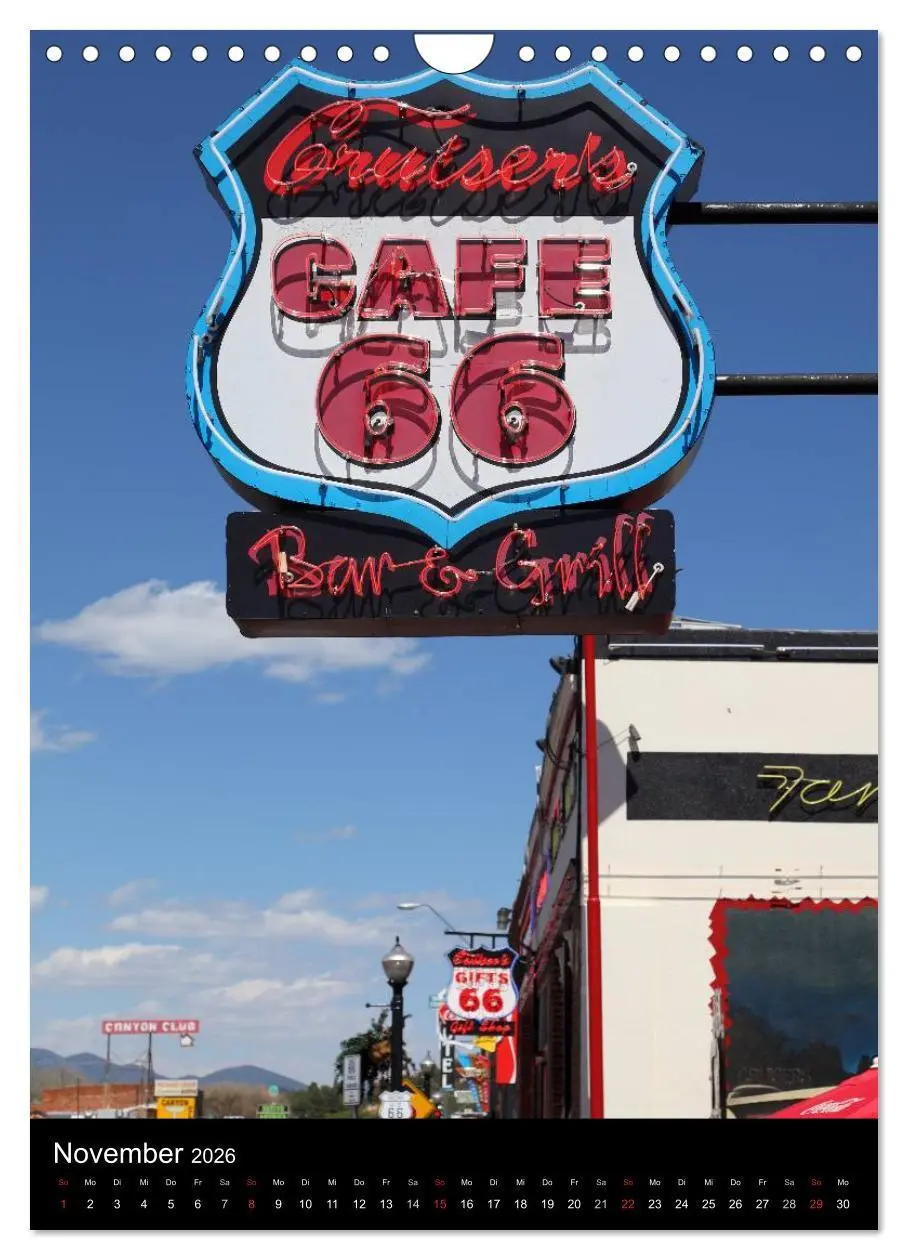 Bild: 9783516480924 | Route 66 (Wandkalender 2026 DIN A4 hoch), CALVENDO Monatskalender