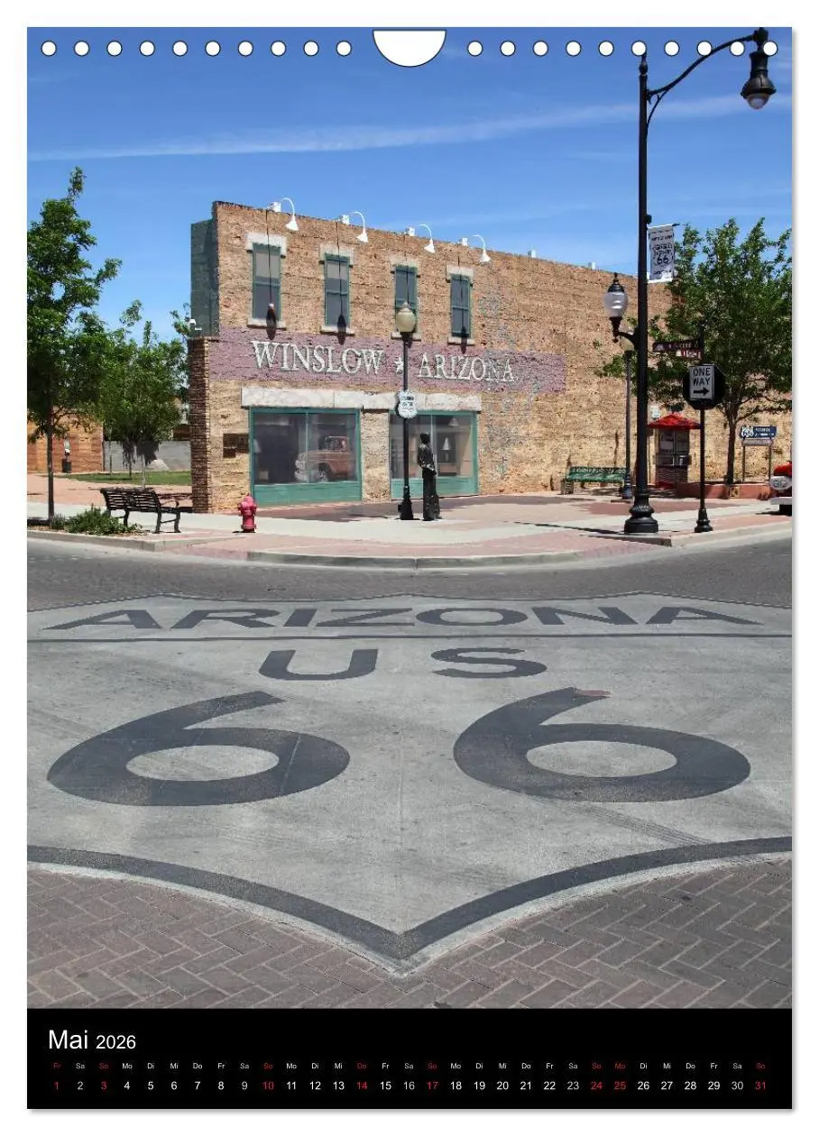 Bild: 9783516480924 | Route 66 (Wandkalender 2026 DIN A4 hoch), CALVENDO Monatskalender