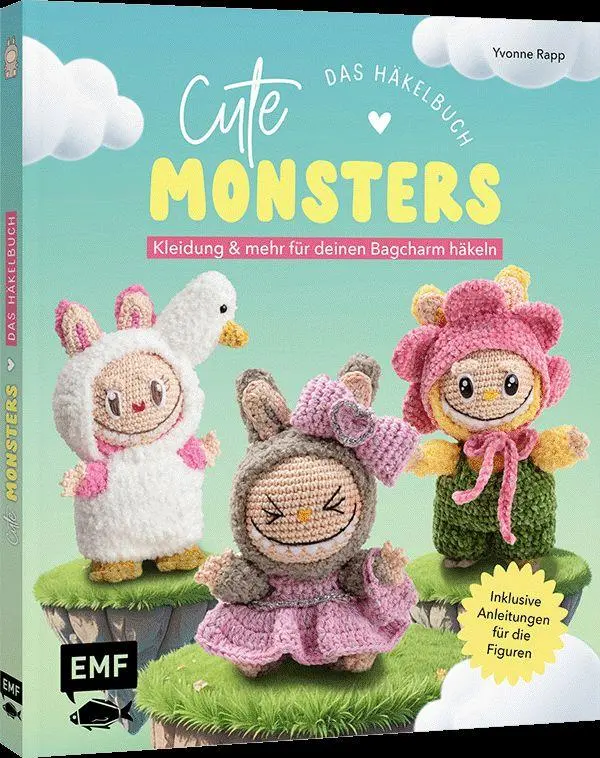 Cover: 9783745930924 | Cute Monsters - Das Häkelbuch für Labubu-Fans - inklusive...