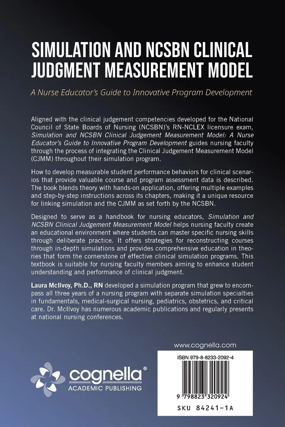 Rückseite: 9798823320924 | Simulation and NCSBN Clinical Judgment Measurement Model | McIlvoy