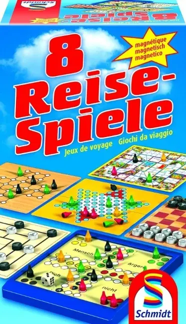 Cover: 4001504491024 | 8 Reise-Spiele, magnetisch | Für 1-4 Spieler | Spiel | Brettspiel