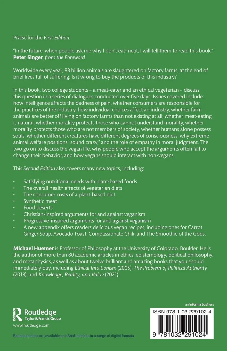 Rückseite: 9781032291024 | Dialogues on Ethical Vegetarianism | Michael Huemer | Taschenbuch