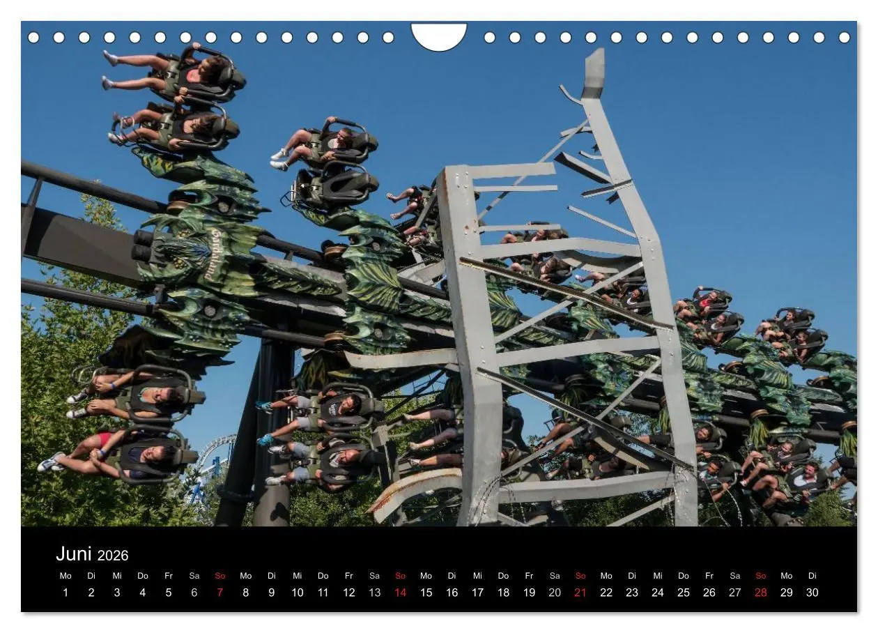 Bild: 9783516061024 | Made for Fear - Der Achterbahnkalender (Wandkalender 2026 DIN A4...