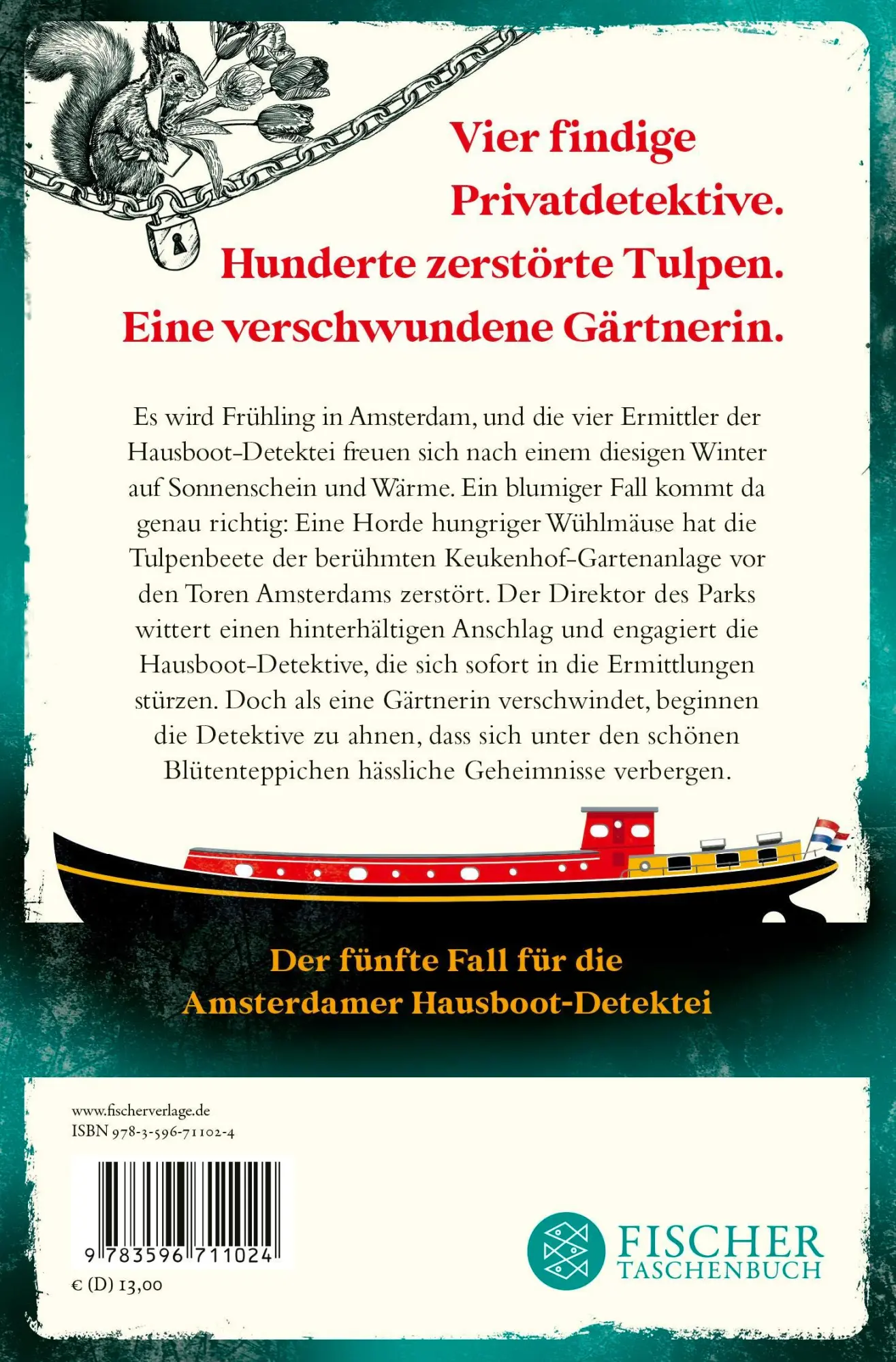 Rückseite: 9783596711024 | Die Hausboot-Detektei - Tödliche Blüten | Amy Achterop | Taschenbuch