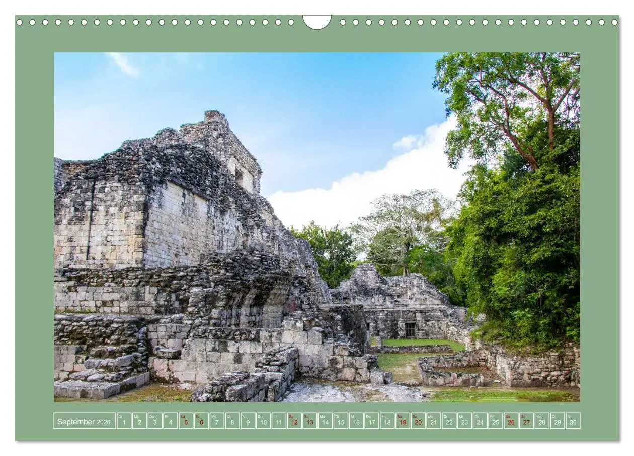 Bild: 9783457581124 | Maya Ruinen Mexiko (Wandkalender 2026 DIN A3 quer), CALVENDO...