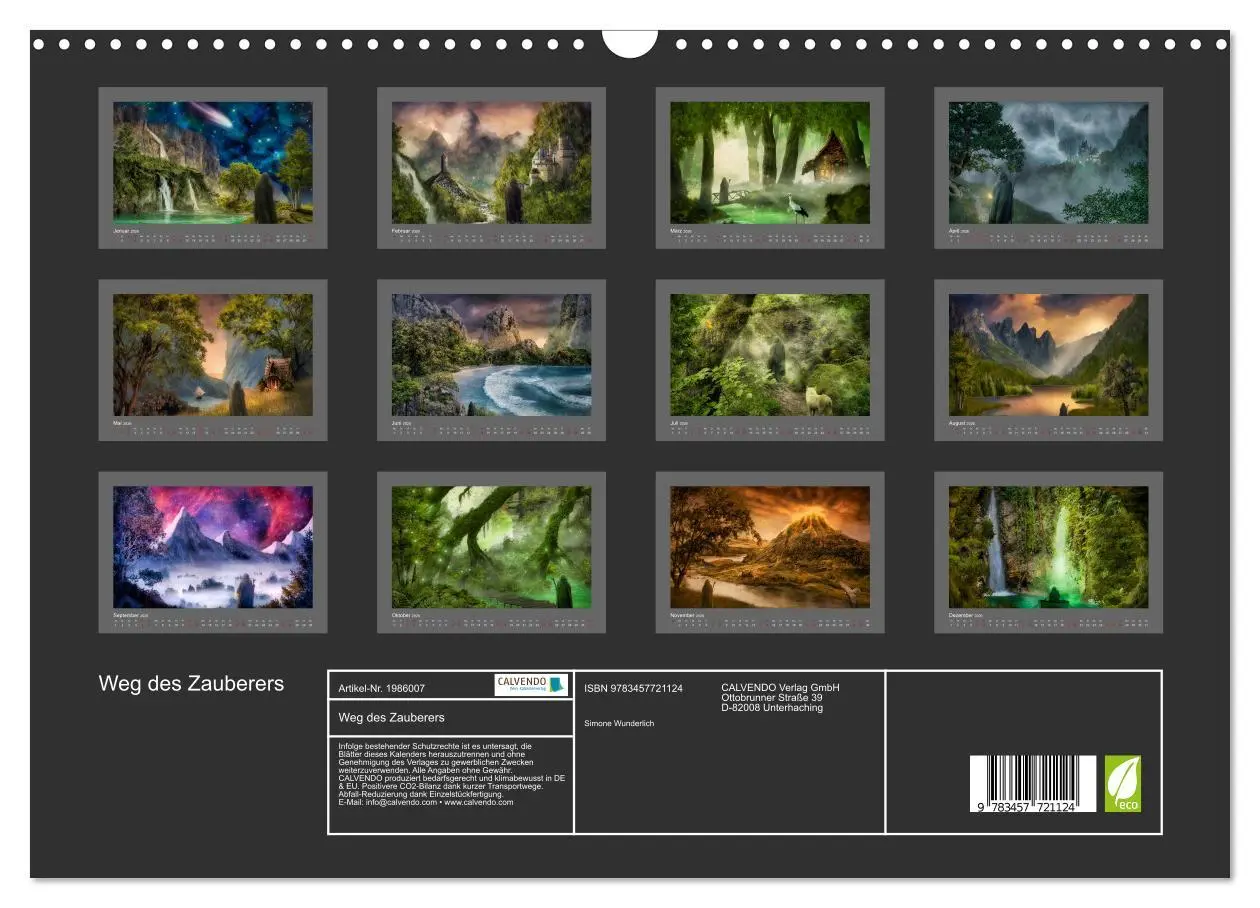 Bild: 9783457721124 | Weg des Zauberers (Wandkalender 2026 DIN A3 quer), CALVENDO...