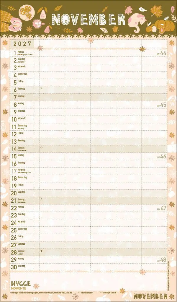 Bild: 9783819301124 | Hygge Planer 2027 | Verlag Korsch | Kalender | 14 S. | Deutsch | 2027