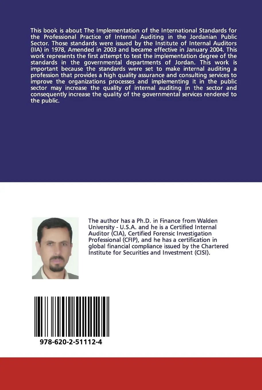 Rückseite: 9786202511124 | Internal Auditing in the Public Sector | Mohammad Elshqirat | Buch