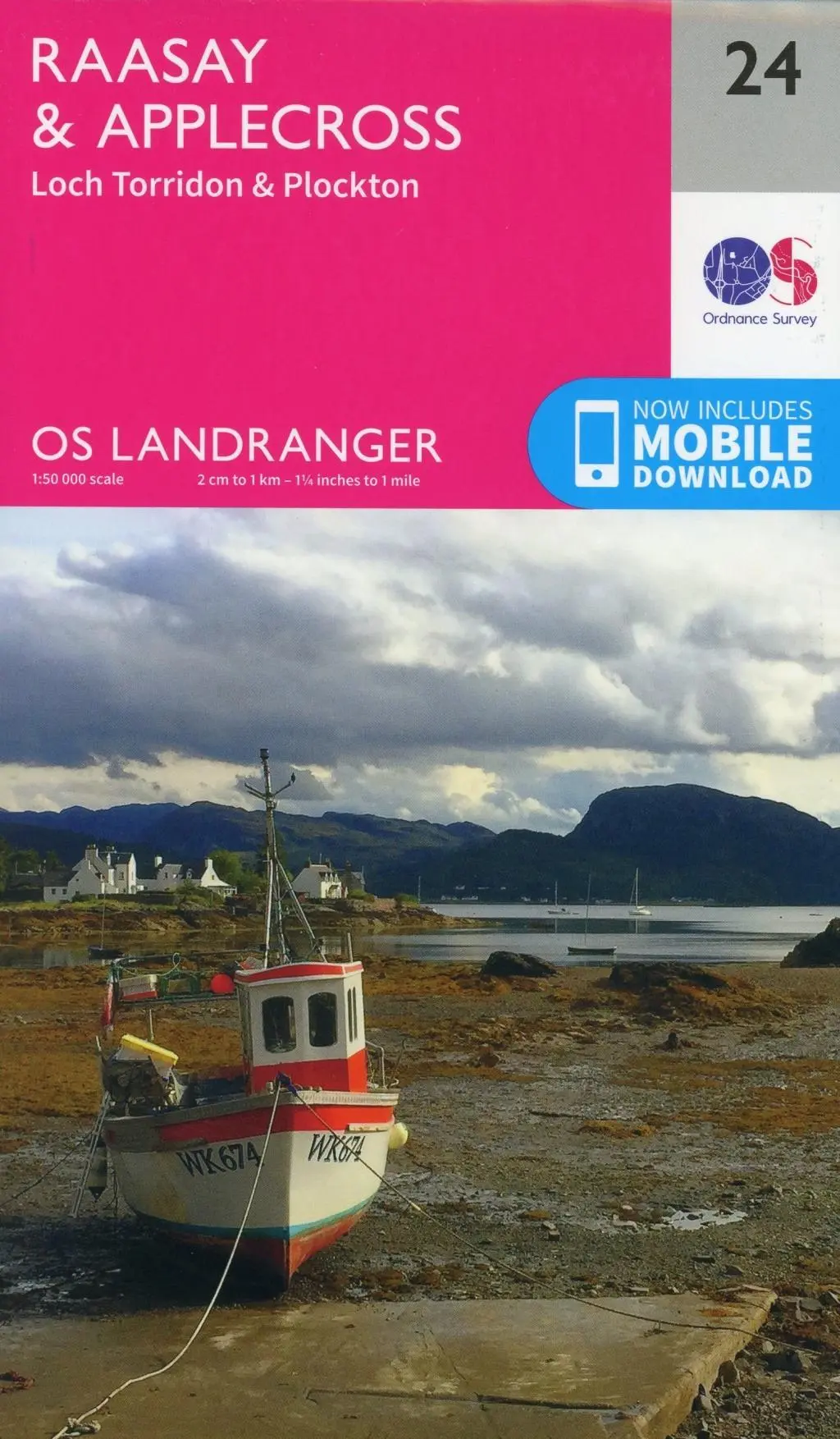 Cover: 9780319261224 | Raasay &amp; Applecross, Loch Torridon &amp; Plockton | Ordnance Survey | 2016