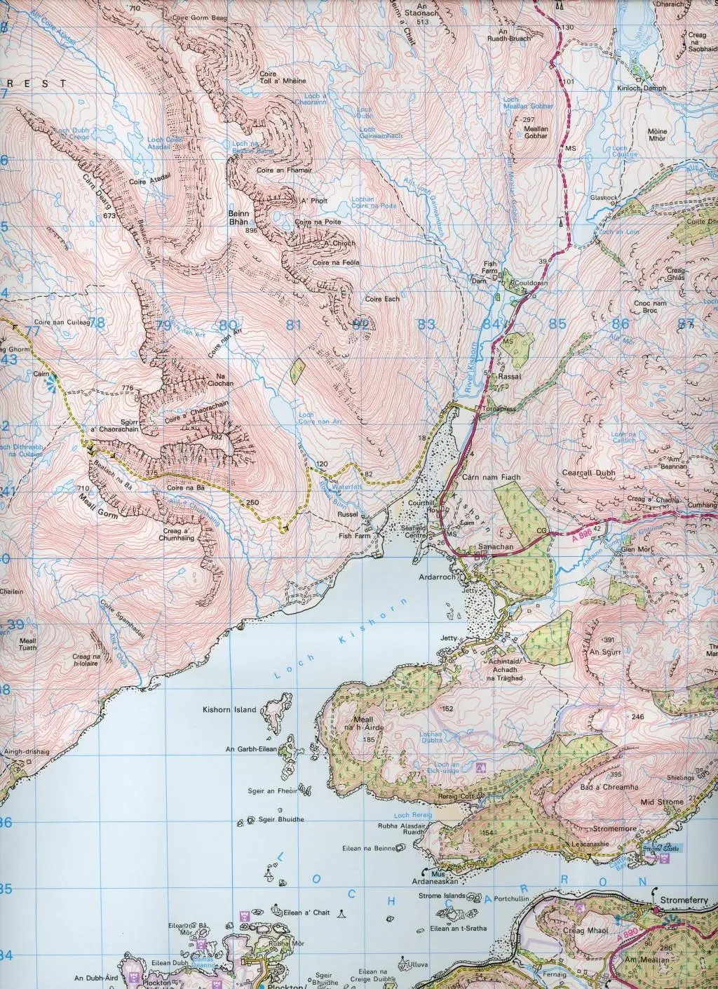 Bild: 9780319261224 | Raasay &amp; Applecross, Loch Torridon &amp; Plockton | Ordnance Survey | 2016
