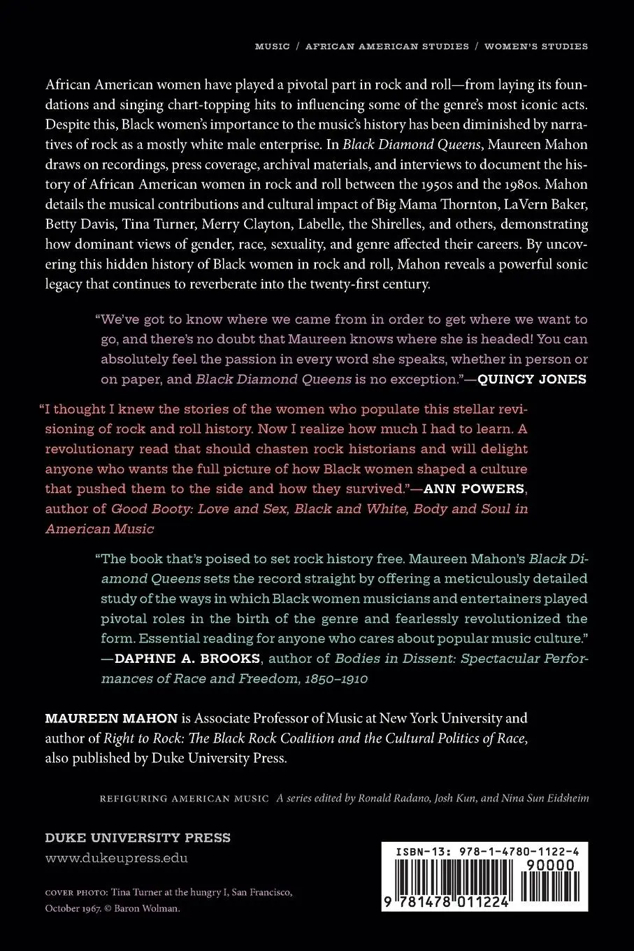 Rückseite: 9781478011224 | Black Diamond Queens | African American Women and Rock and Roll | Buch
