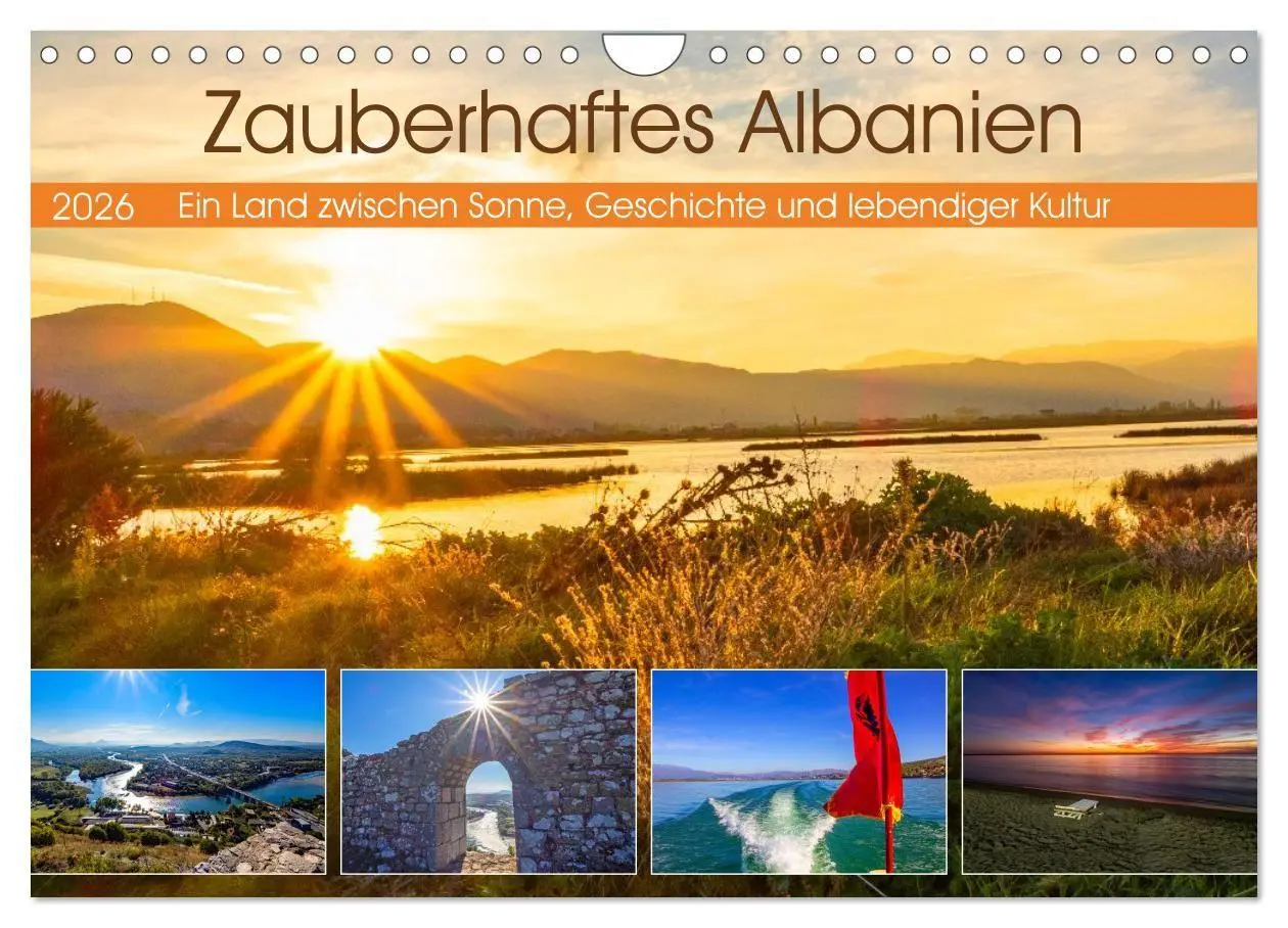 Cover: 9783516731224 | Zauberhaftes Albanien (Wandkalender 2026 DIN A4 quer), CALVENDO...