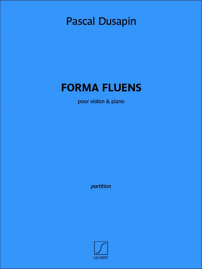 Cover: 9790048061224 | Forma fluens | pour violon &amp; piano | P. Dusapin | Buch