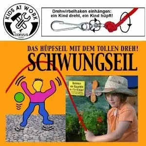Cover: 4047542751324 | Corvus A750132 - Schwungseil, Hüpfseil 5m mit Karabiner | A750132/4