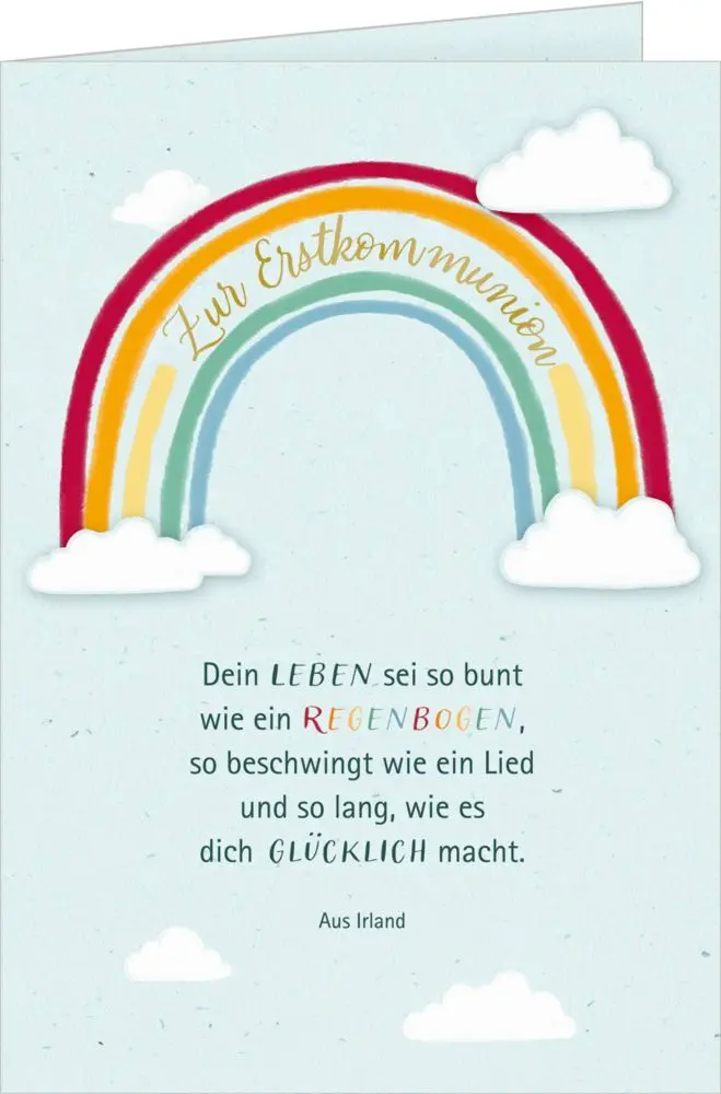 Bild: 4050003951324 | Grußkarten-Set - Glückwünsche zur Kommunion | 4 Motive x 6 Exemplare