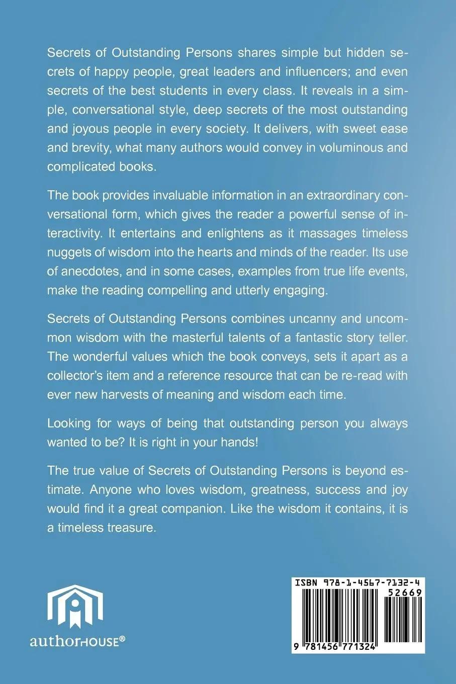 Rückseite: 9781456771324 | Secrets of Outstanding Persons | Kudo Eresia-Eke | Taschenbuch | 2011