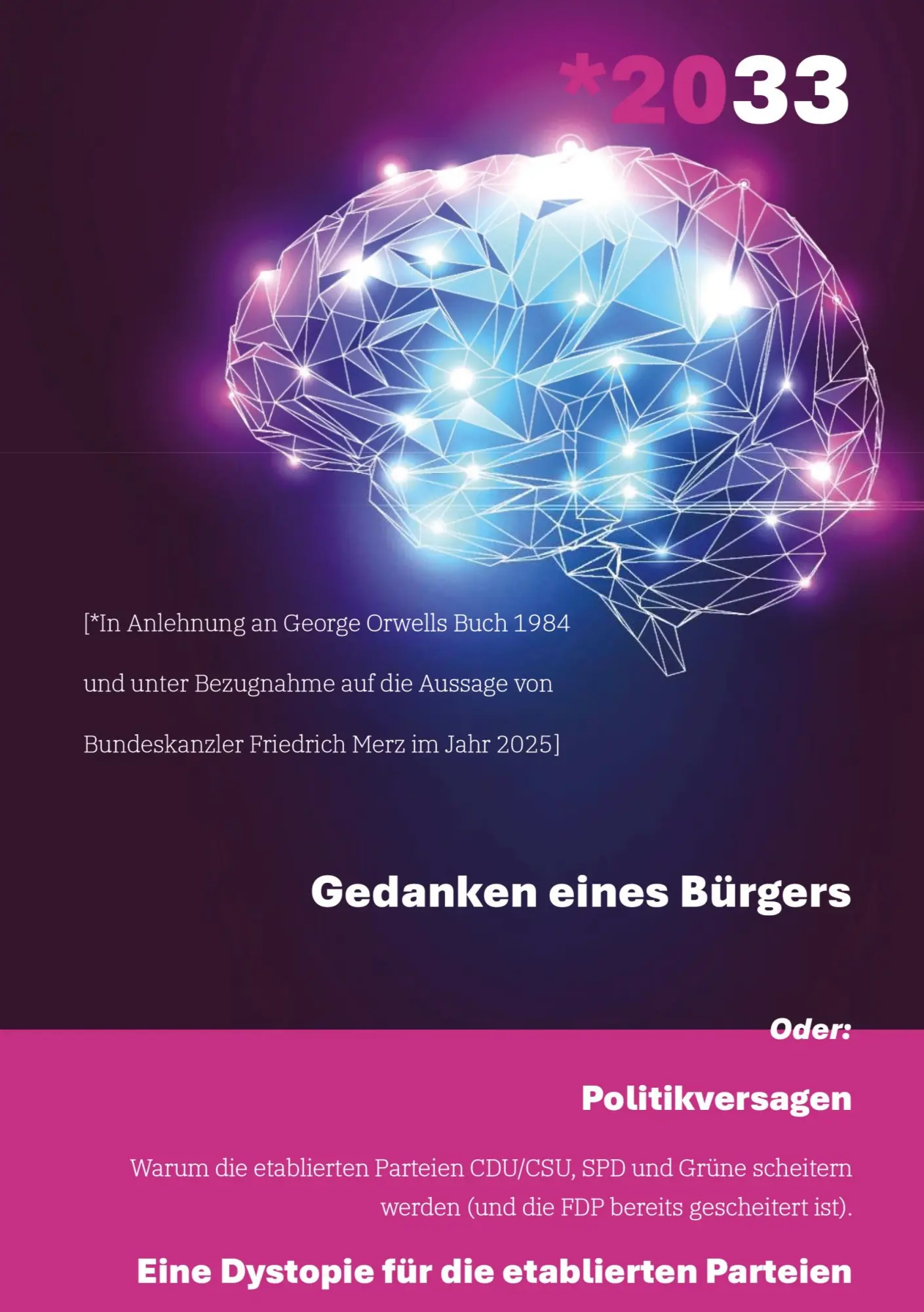 Cover: 9783384751324 | *2033 - Gedanken eines Bürgers | Michael Jensen | Buch | 192 S. | 2025
