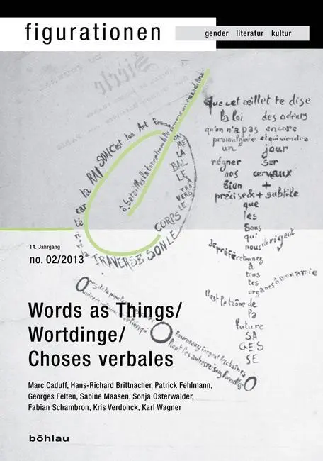 Cover: 9783412221324 | Word-Things/Wortdinge/Choses verbales | 14. Jahrgang | Zanetti (u. a.)