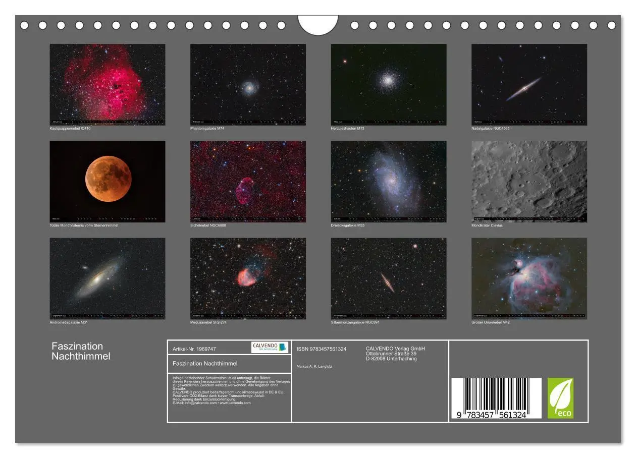 Bild: 9783457561324 | Faszination Nachthimmel (Wandkalender 2026 DIN A4 quer), CALVENDO...