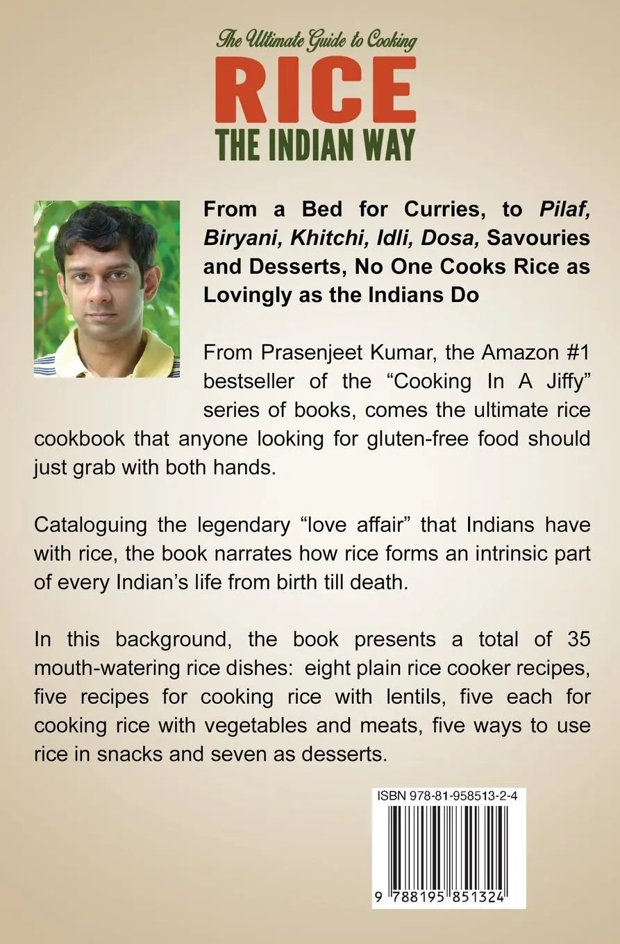 Rückseite: 9788195851324 | The Ultimate Guide to Cooking Rice the Indian Way | Prasenjeet Kumar
