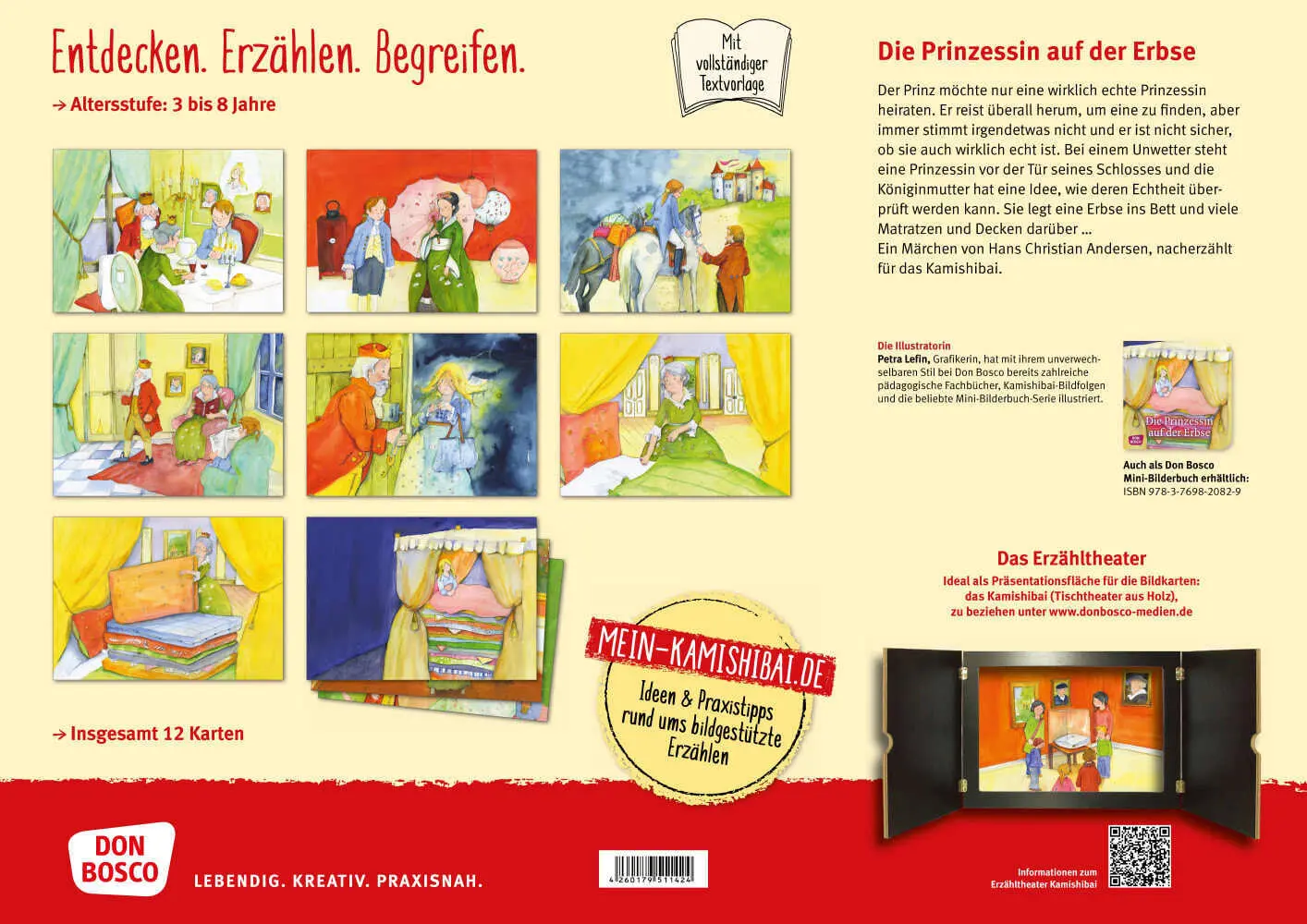 Bild: 4260179511424 | Die Prinzessin auf der Erbse, Kamishibai Bildkartenset | Andersen