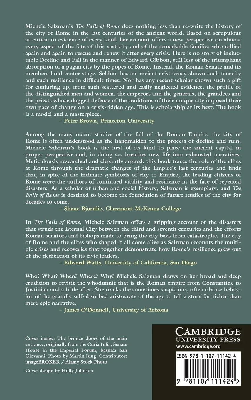 Rückseite: 9781107111424 | The Falls of Rome | Michele Renee Salzman | Buch | Gebunden | Englisch