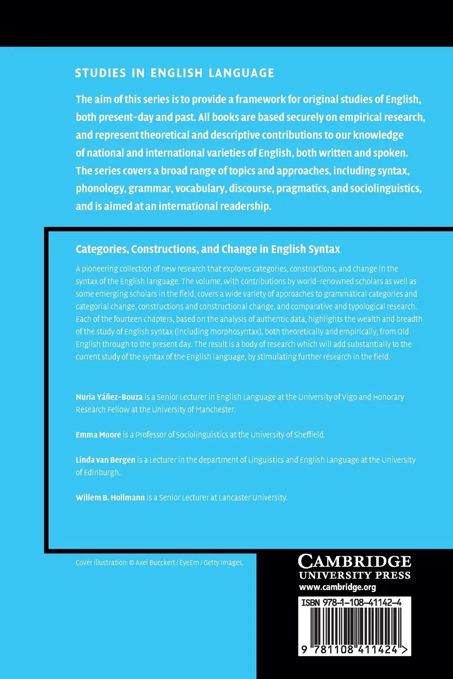 Rückseite: 9781108411424 | Categories, Constructions, and Change in English Syntax | Taschenbuch