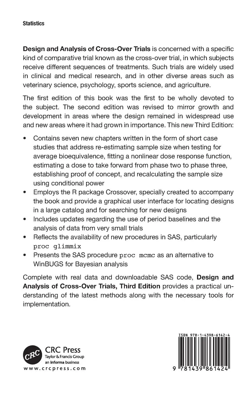 Rückseite: 9781439861424 | Design and Analysis of Cross-Over Trials | Byron Jones (u. a.) | Buch