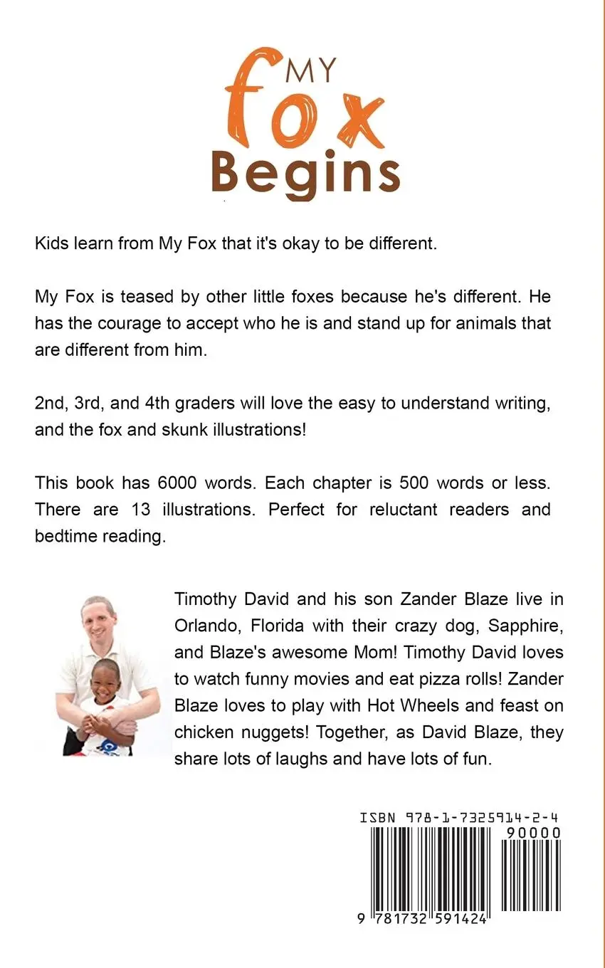 Rückseite: 9781732591424 | My Fox Begins | David Blaze | Taschenbuch | Englisch | 2018