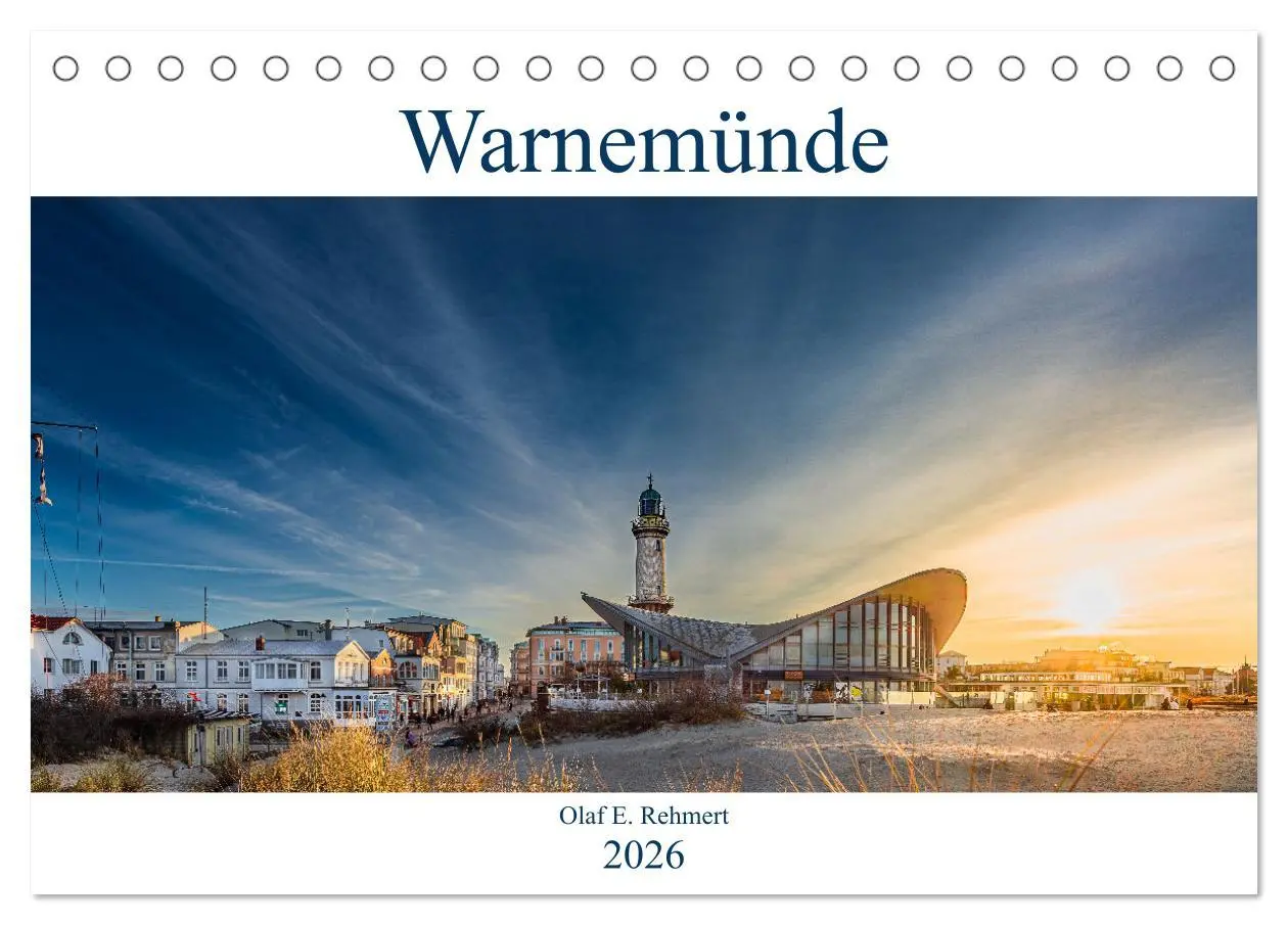Cover: 9783457621424 | Warnemünde by Olaf Rehmert (Tischkalender 2026 DIN A5 quer),...